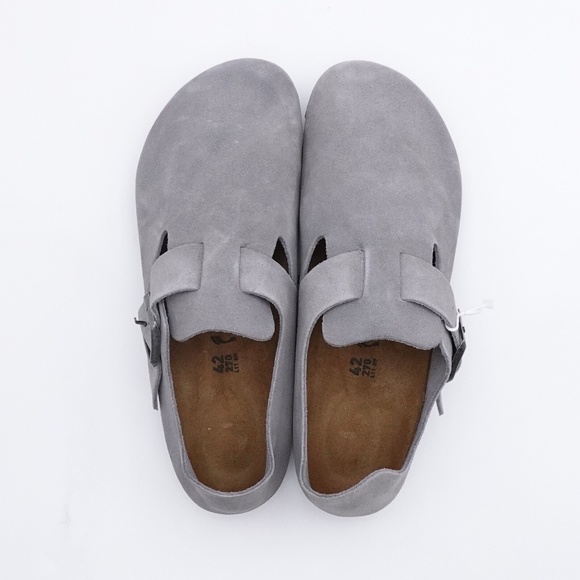NEW Birkenstock London BS Clogs 1018996 Whale Gray - Picture 3 of 10